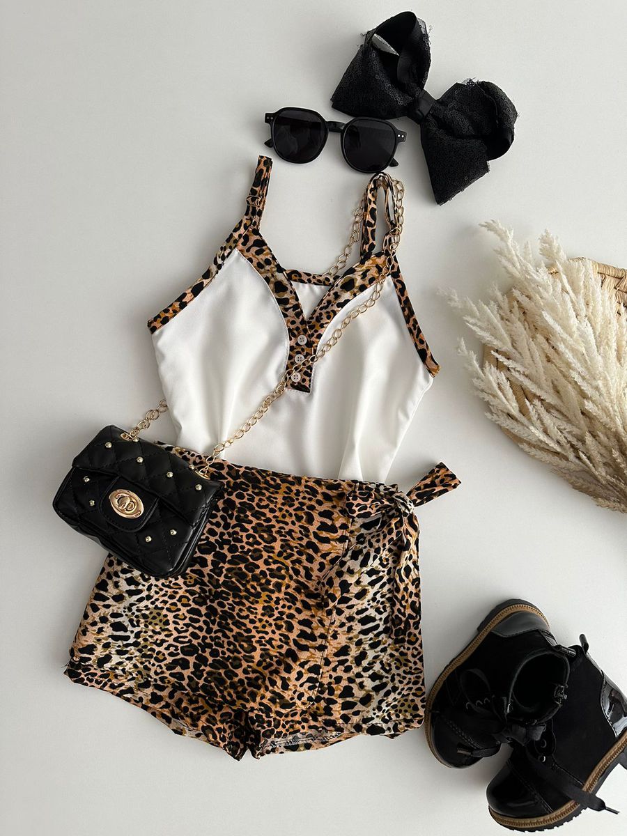 Conjunto Animal Print - Dondokinha Kids