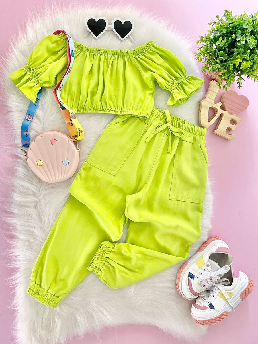 Conjunto Larissa Verde Lima - Dondokinha Kids