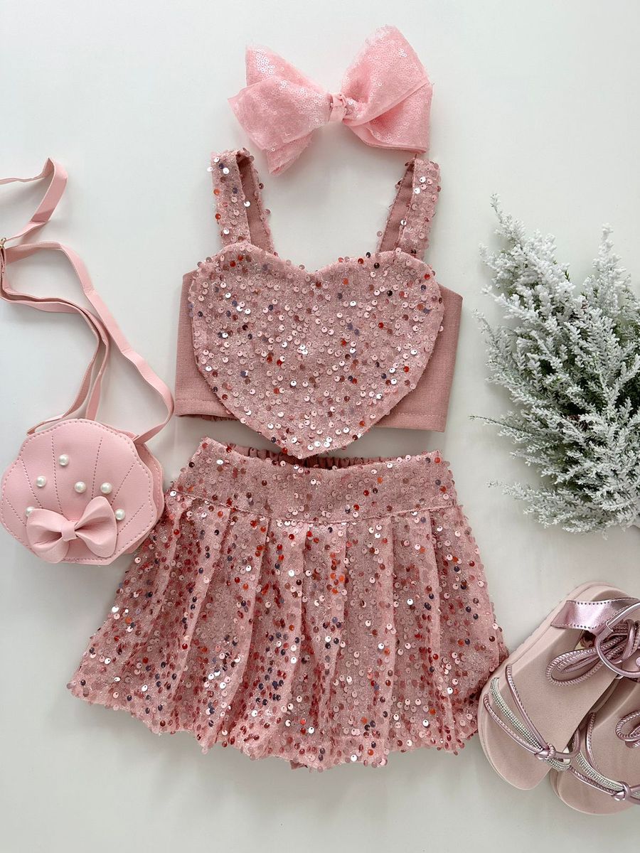 Conjunto Luz Rose - Dondokinha Kids