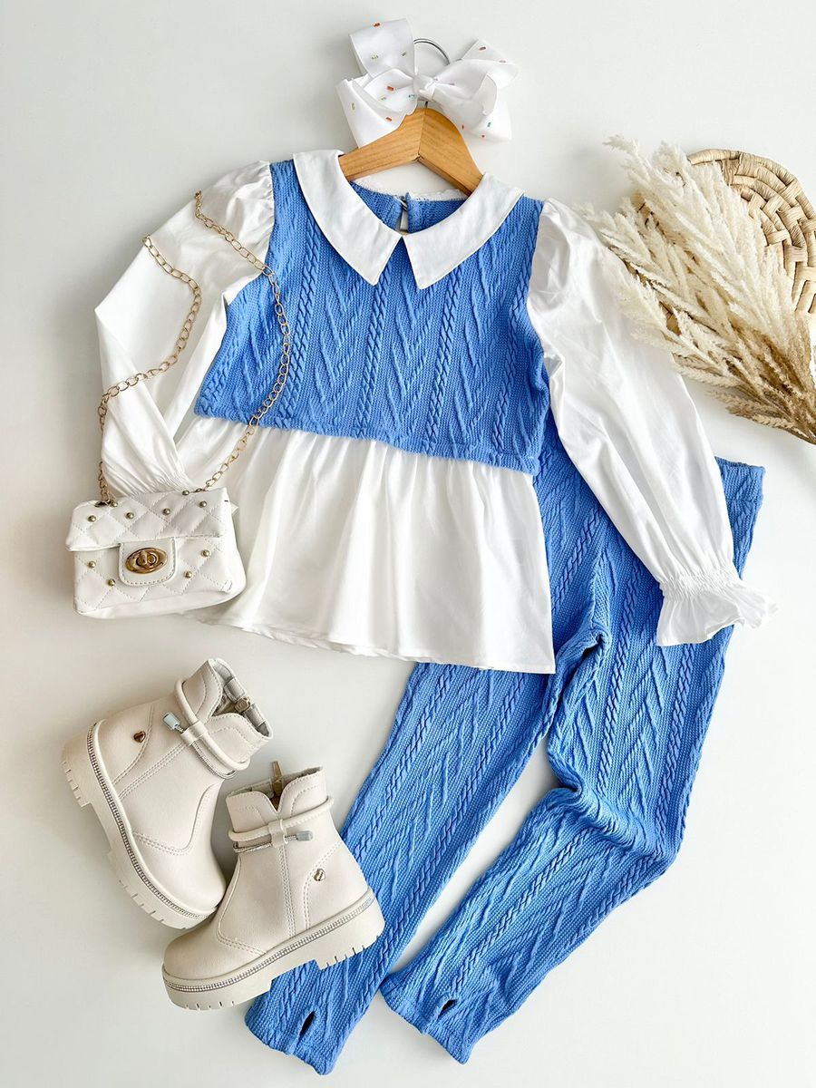 Conjunto Maria Azul - Dondokinha Kids