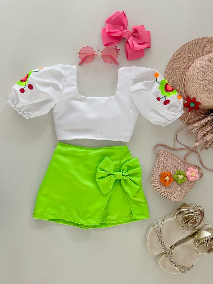 Conjunto Melinda Verde - Dondokinha Kids