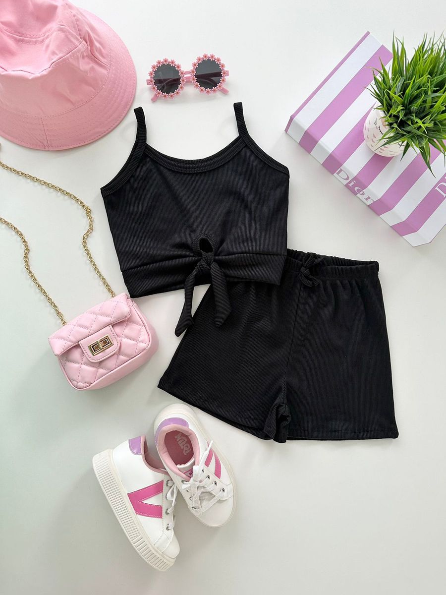 Conjunto Polly Preto - Dondokinha Kids