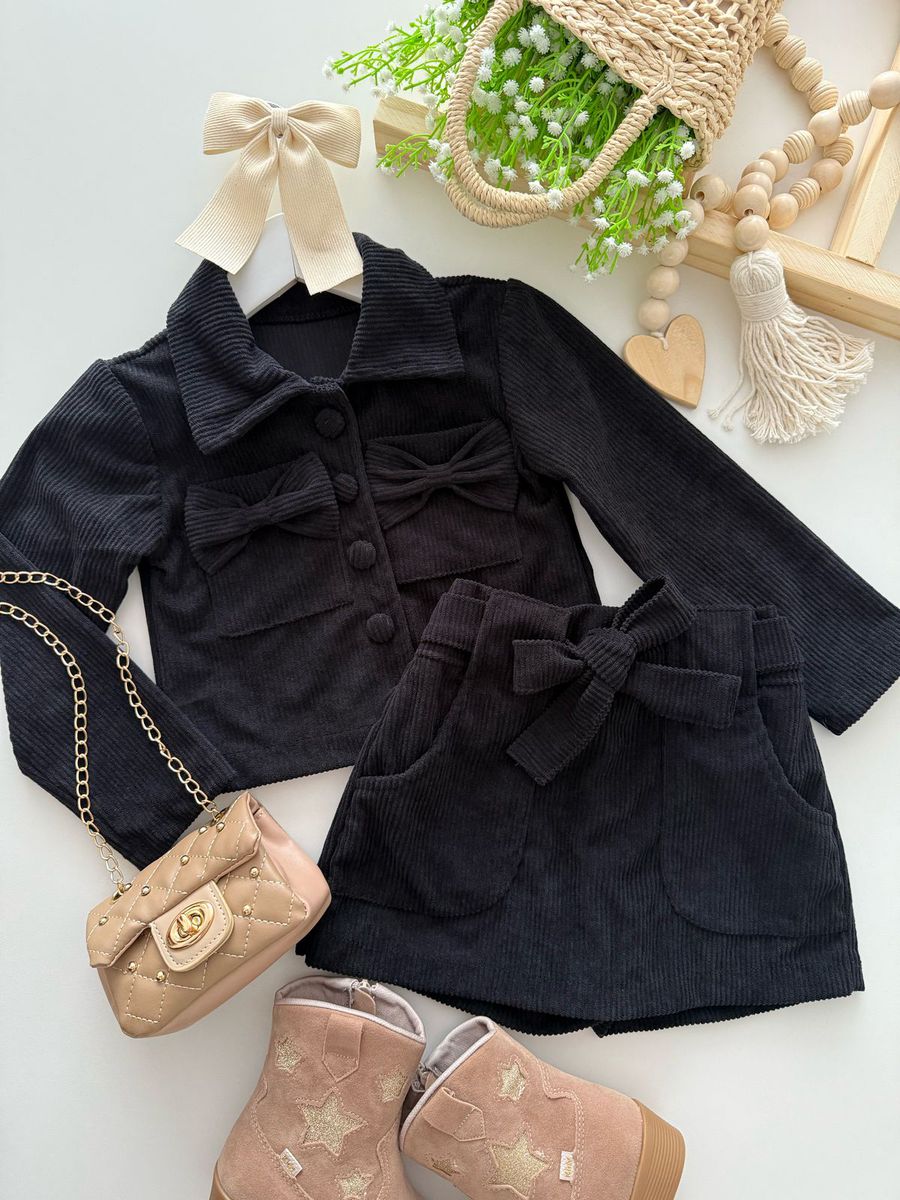 Conjunto Poliana Preto - Dondokinha Kids