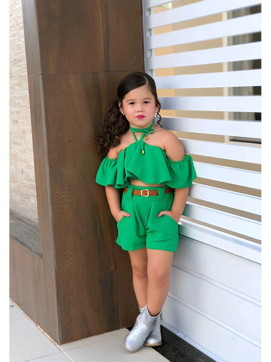 Conjunto Sophia Verde - Dondokinha Kids