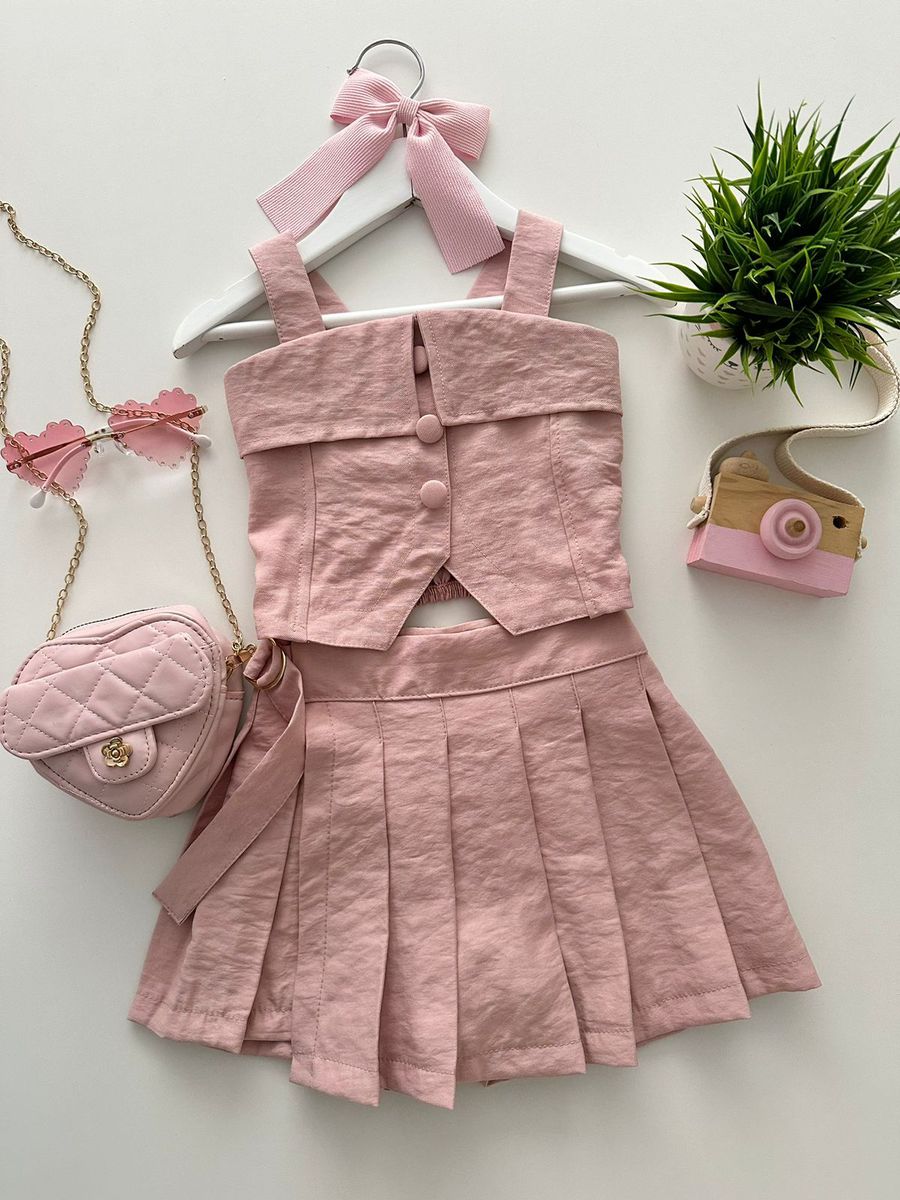 Conjunto Tháis Rose - Dondokinha Kids