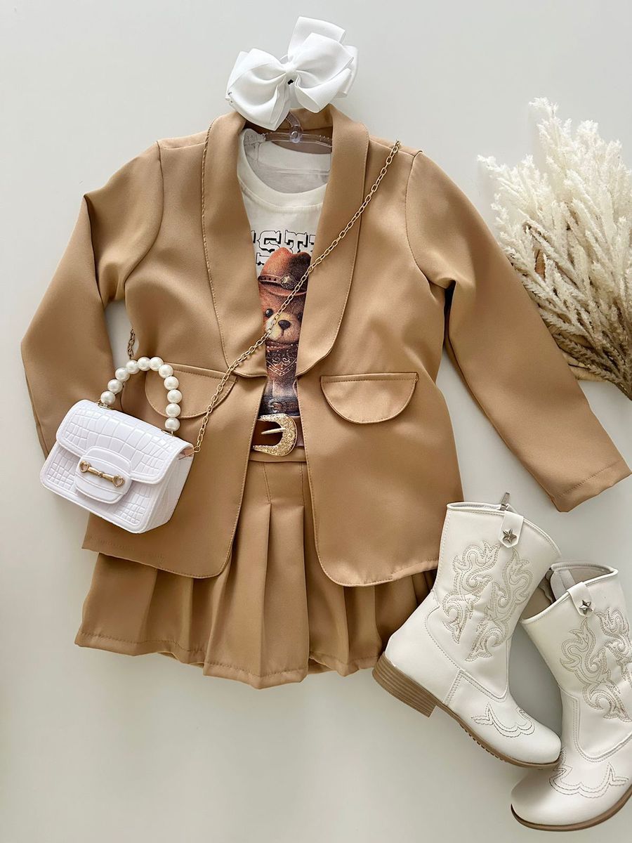 Conjunto Valentina Nude - Dondokinha Kids