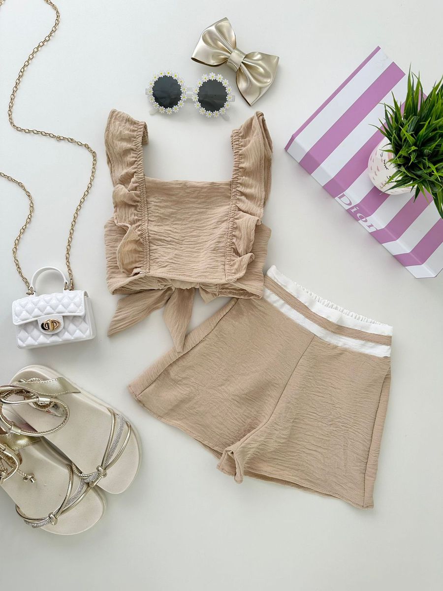 Conjunto Yasmim Nude - Dondokinha Kids