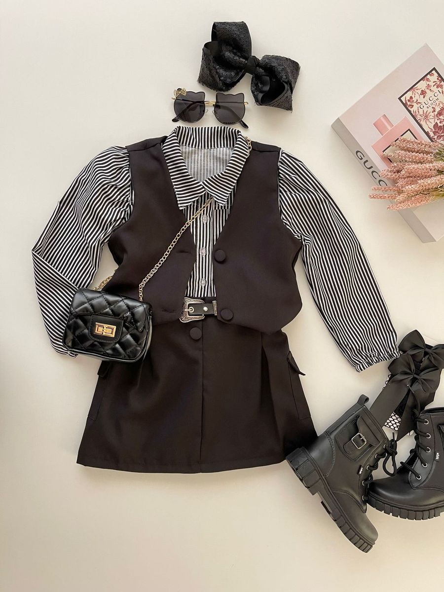 Conjunto Giovanna Preto - Dondokinha Kids