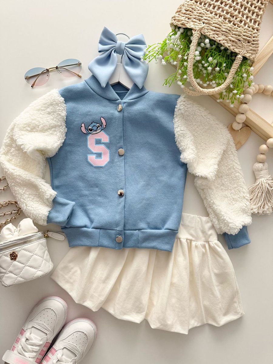 Jaqueta Stitch Azul 
