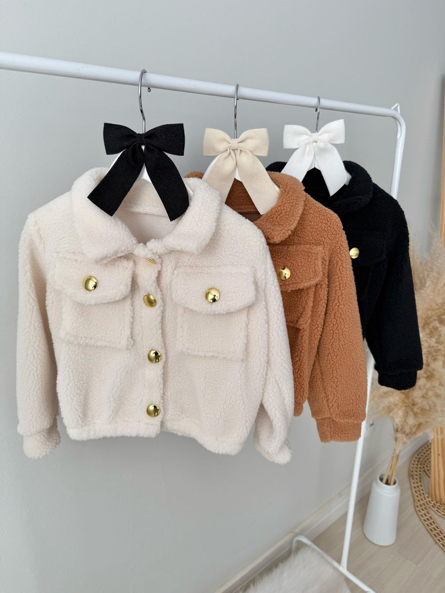 Jaqueta Teddy Off White 