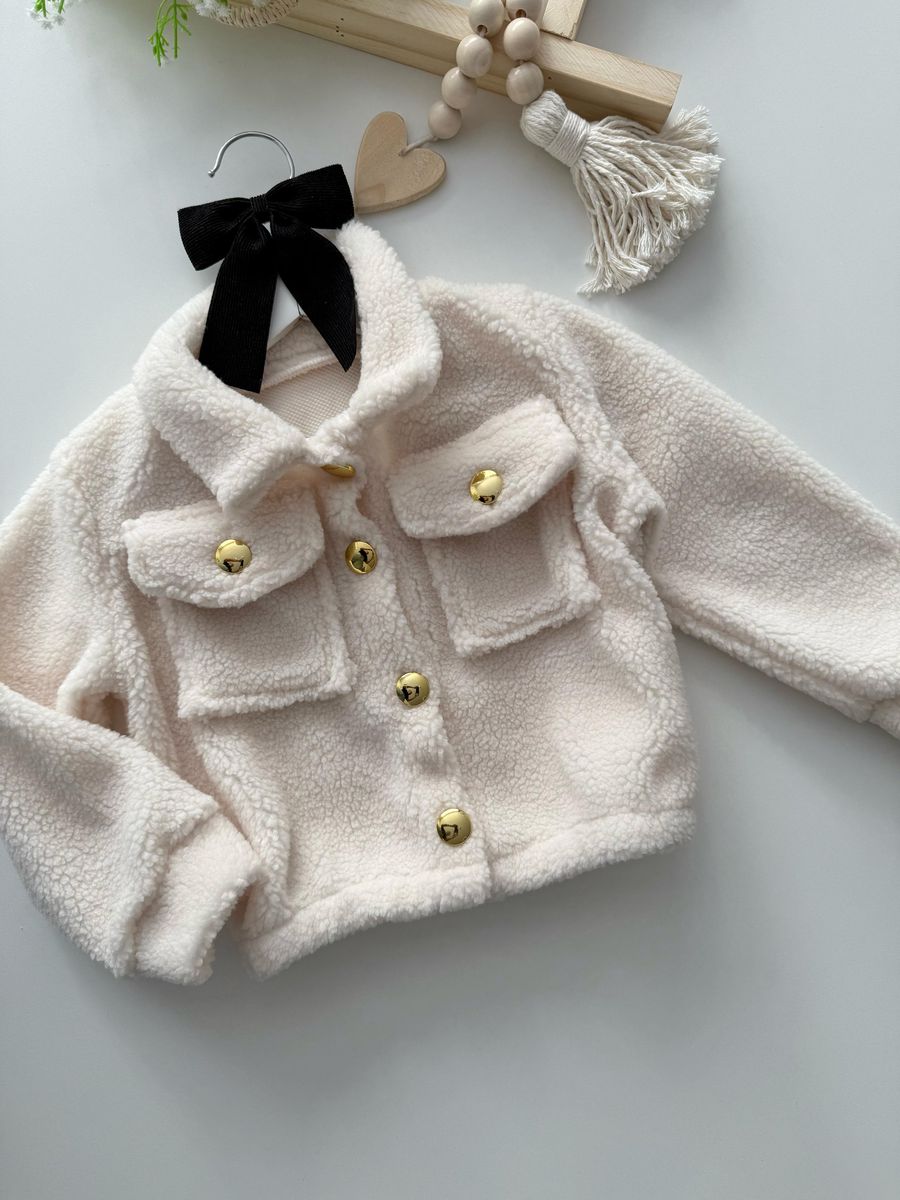 Jaqueta Teddy Off White 