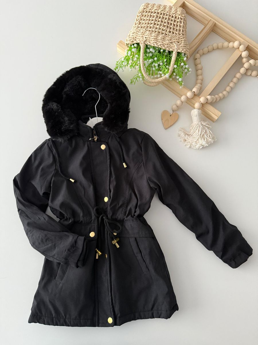 Parka Preta - Dondokinha Kids