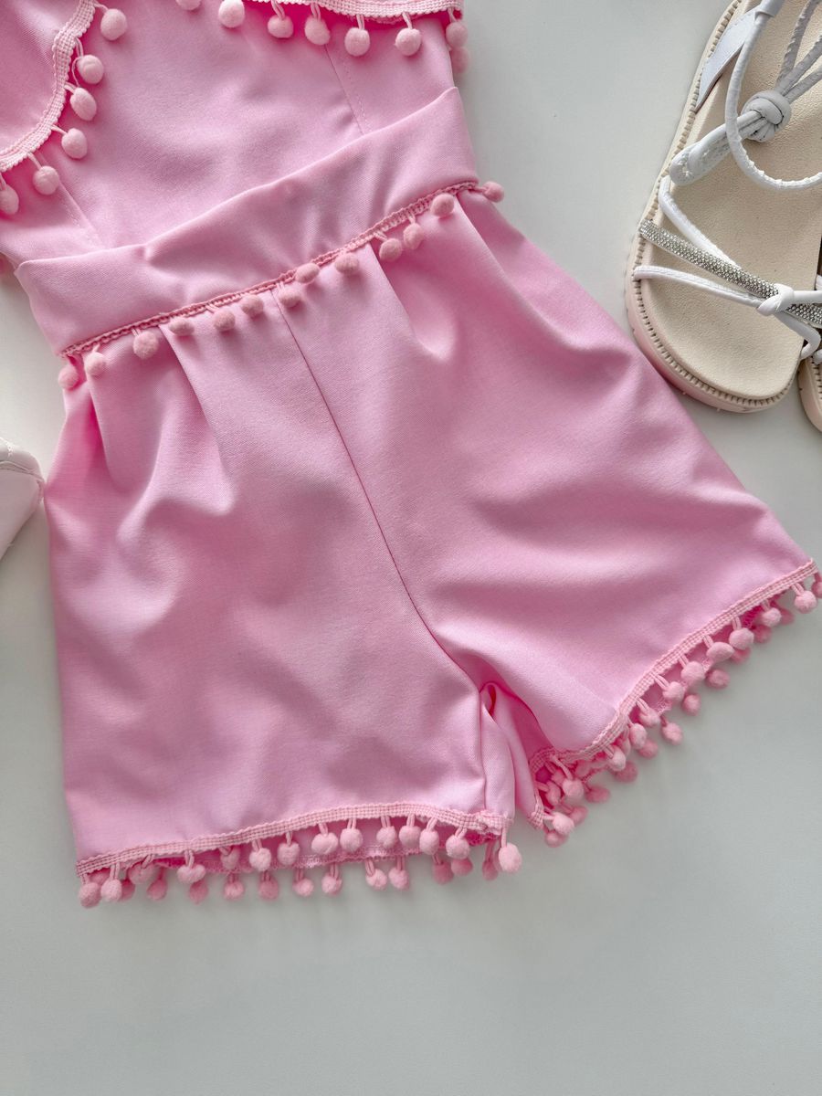 Macaquinho Sofia Rosa