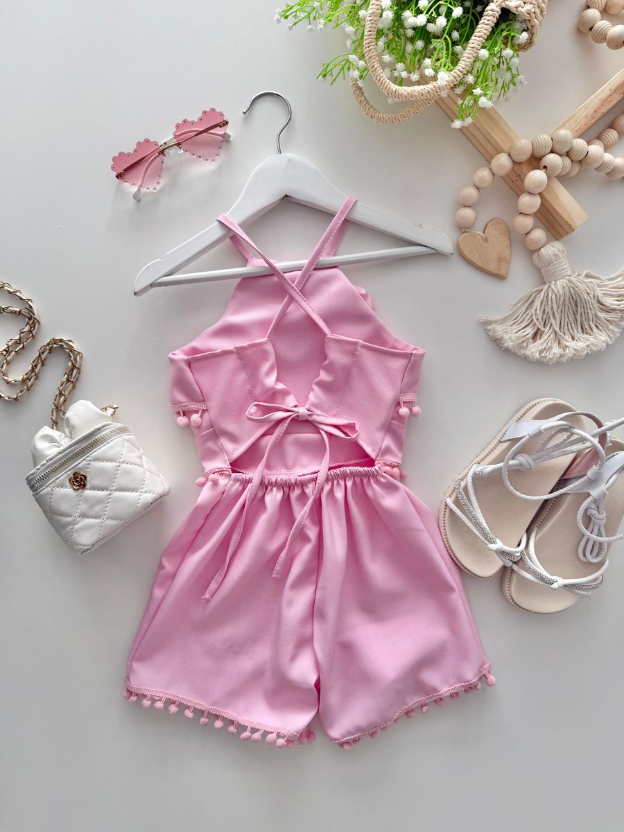 Macaquinho Sofia Rosa