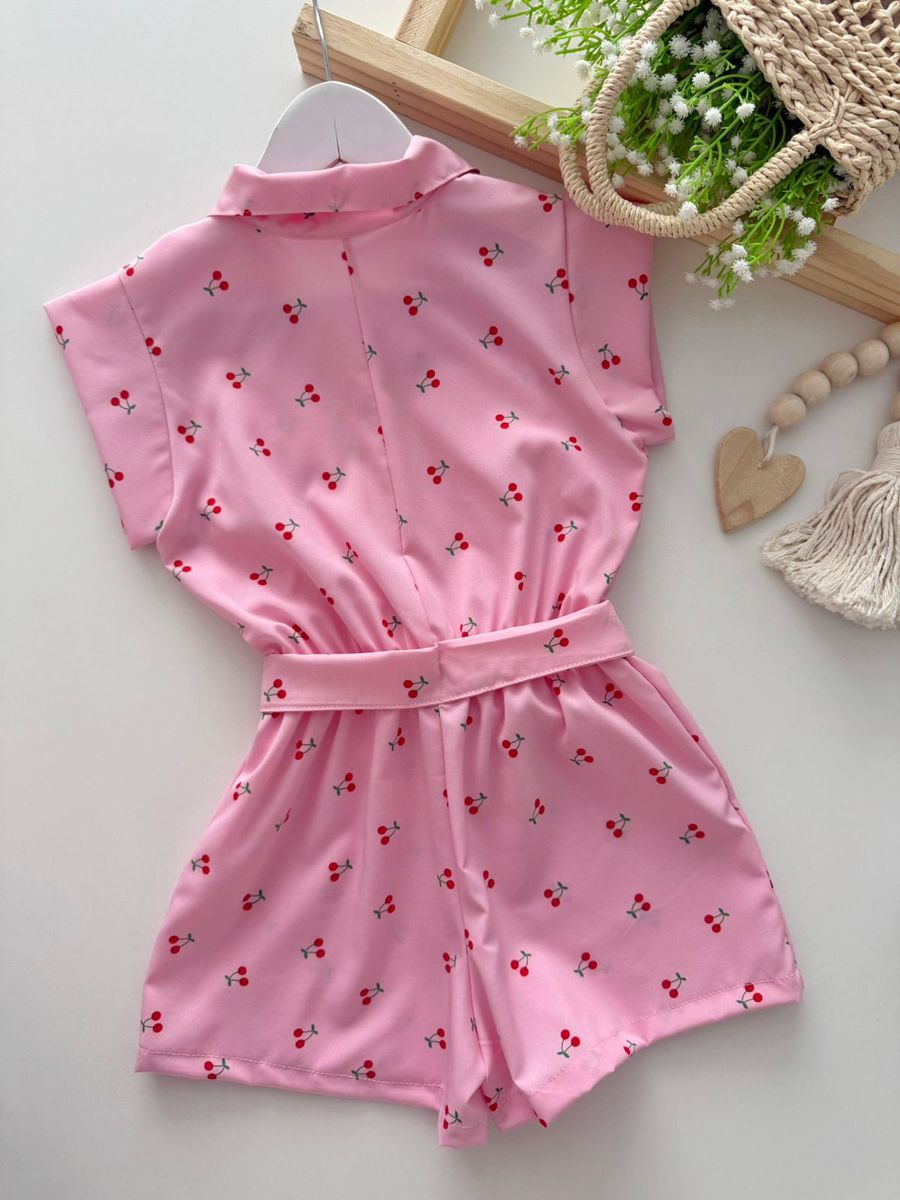 Macaquinho Cereja Rosa