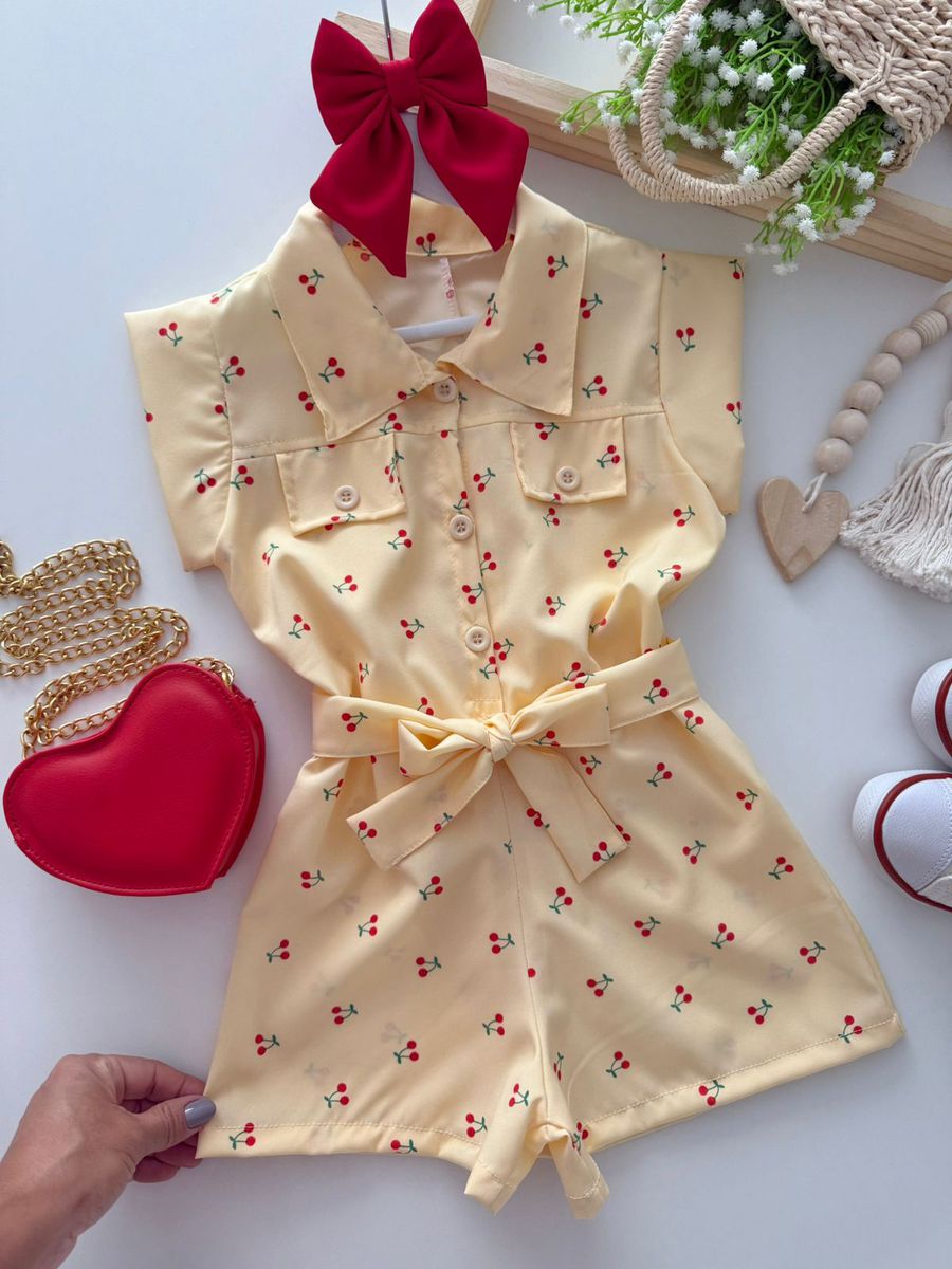 Macaquinho Cereja Amarelo