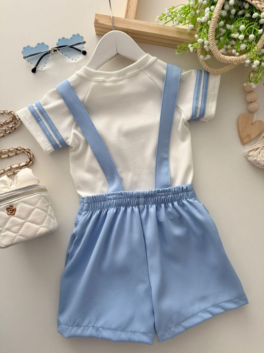 Jardineira Marina Azul