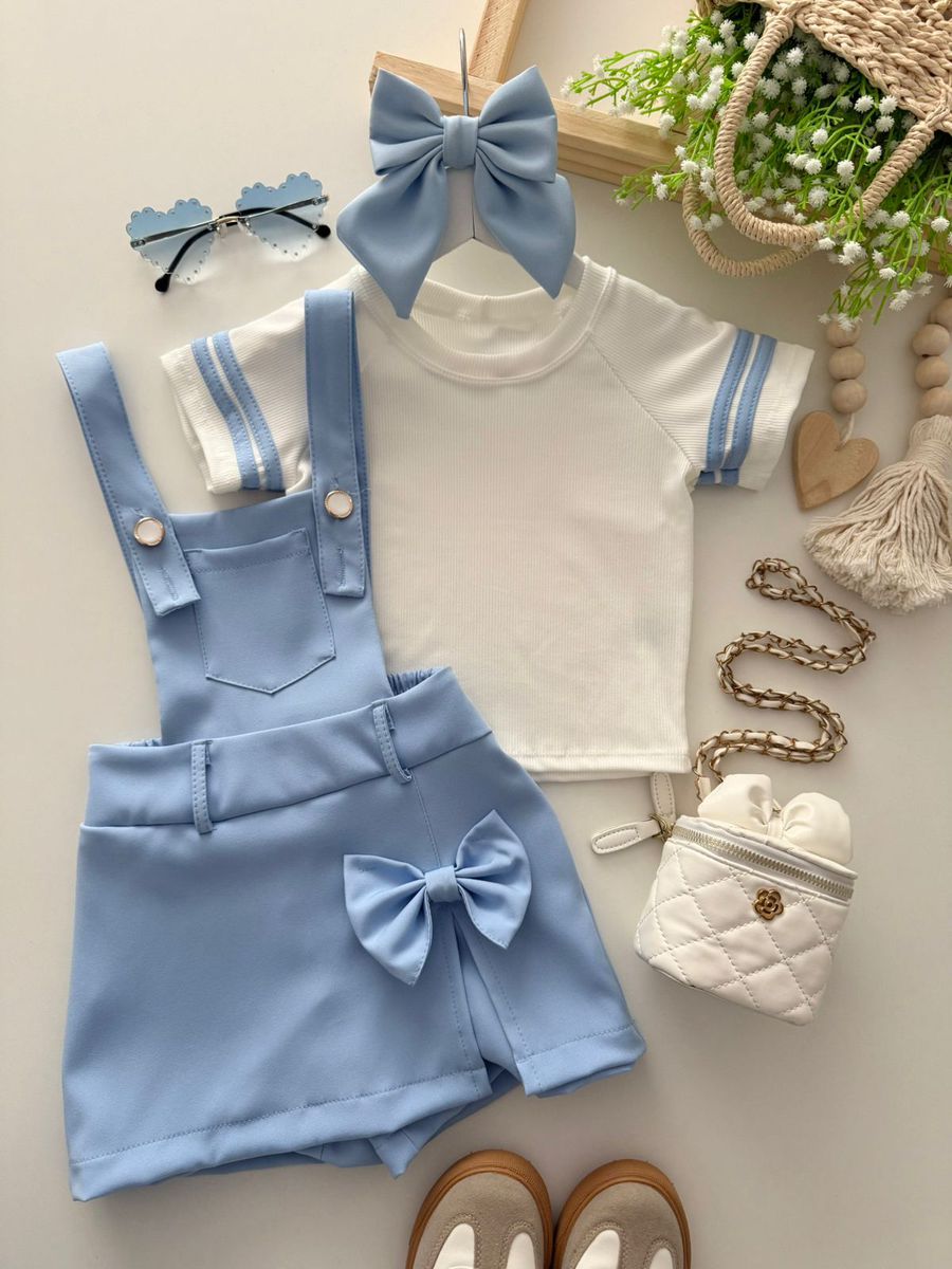 Jardineira Marina Azul