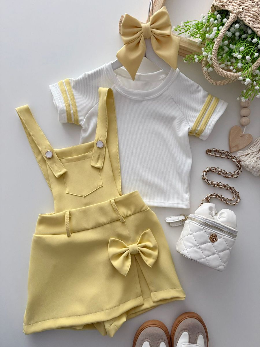 Jardineira Marina Amarelo