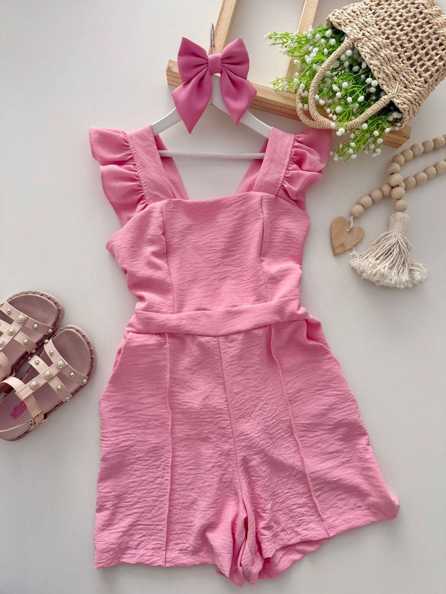 Macaquinho Juvenil Rosa - Dondokinha Kids