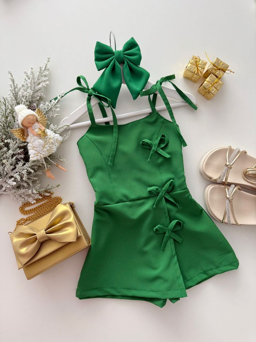 Macaquinho Stefane Verde - Dondokinha Kids