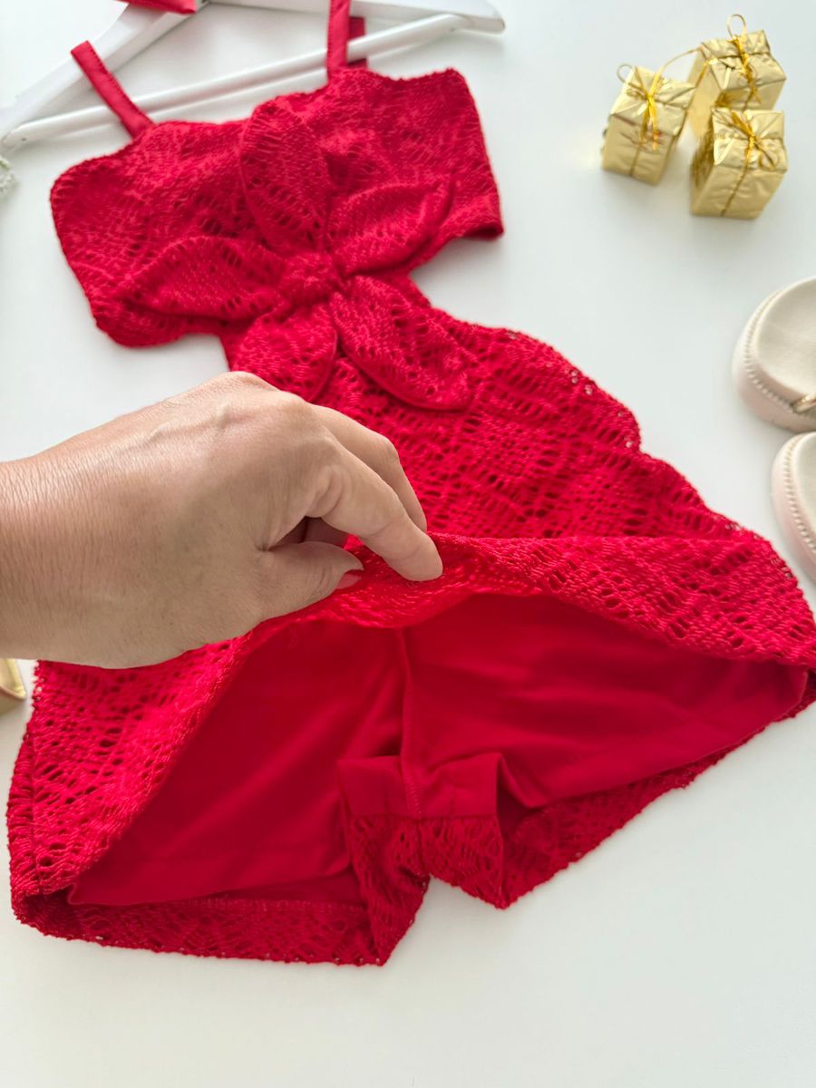 Macaquinho Gabriela Vermelho