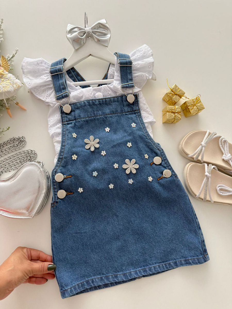 Salopete Flores Jeans