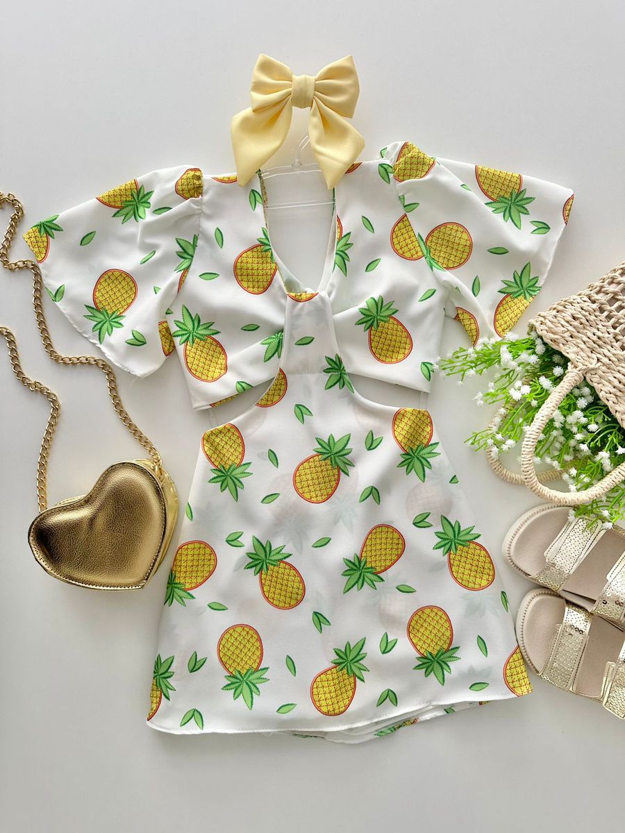 Macaquinho Lara Abacaxi - Dondokinha Kids