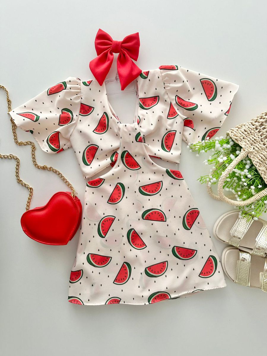 Macaquinho Lara Melancia - Dondokinha Kids