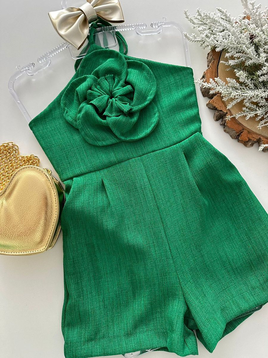 Macaquinho Flor Verde