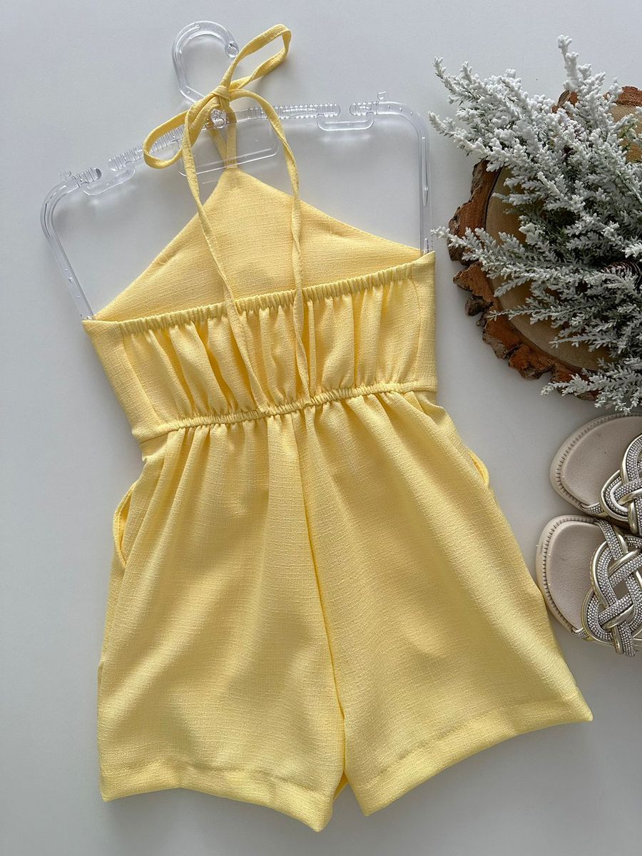 Macaquinho Flor Amarelo 