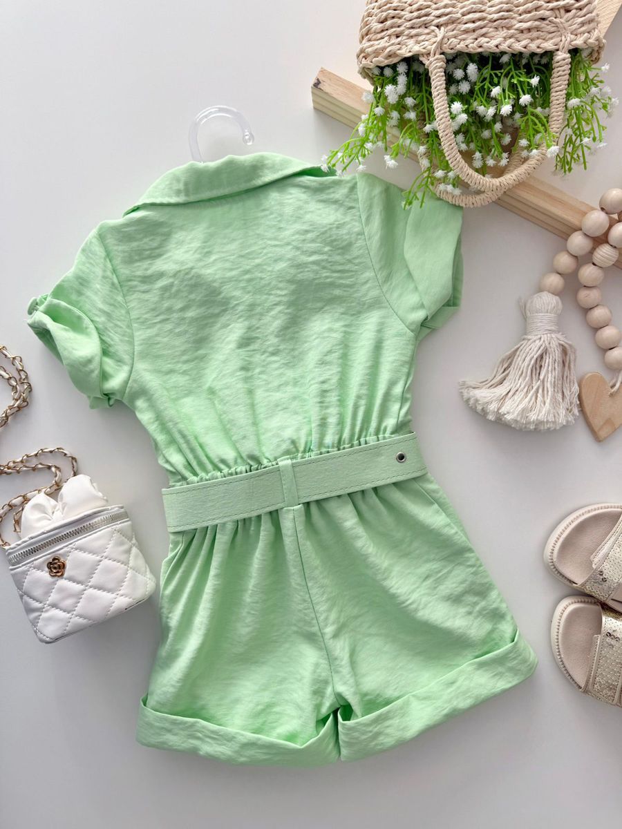 Macaquinho Cíntia Verde Menta 