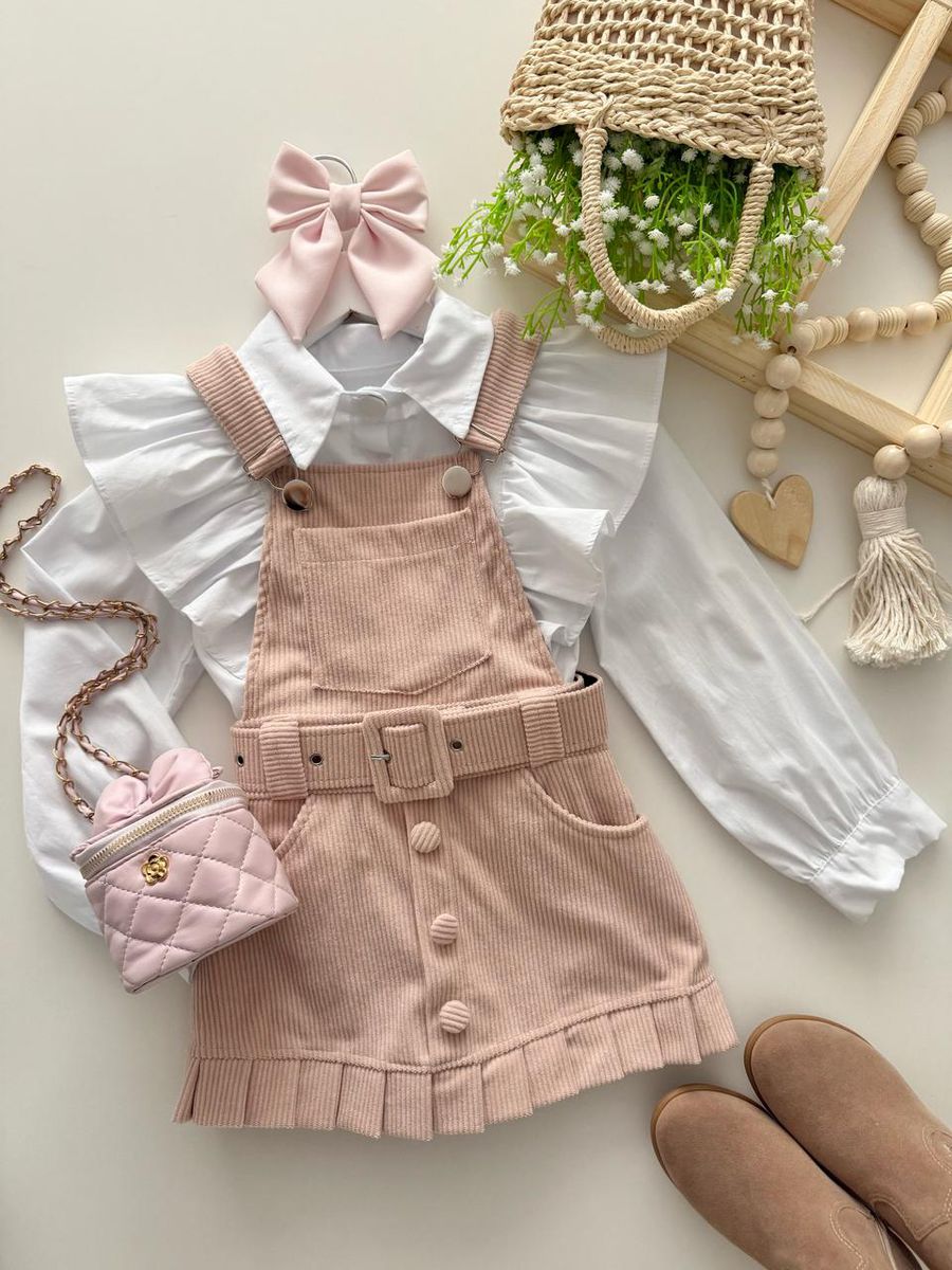Salopete Elisa Rosa - Dondokinha Kids