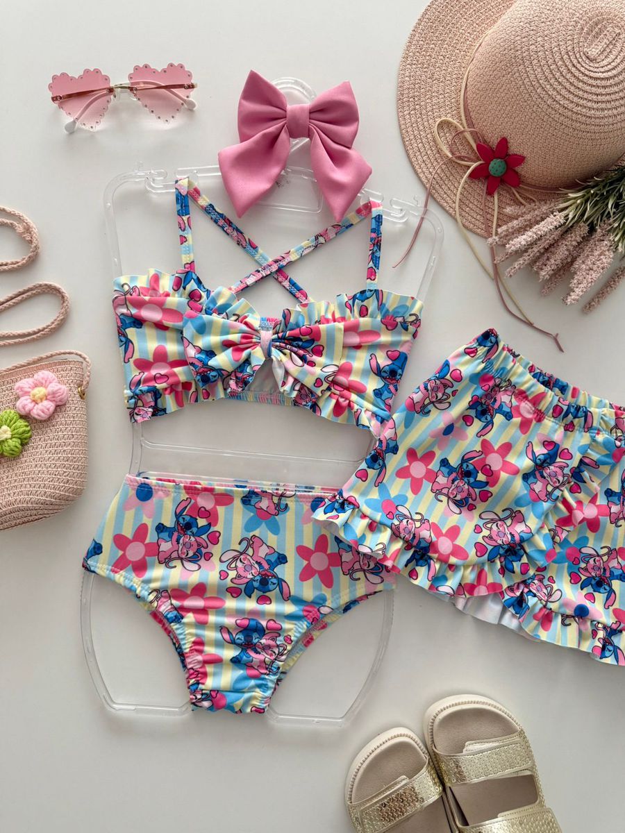 Biquíni Com Saída Stitch 