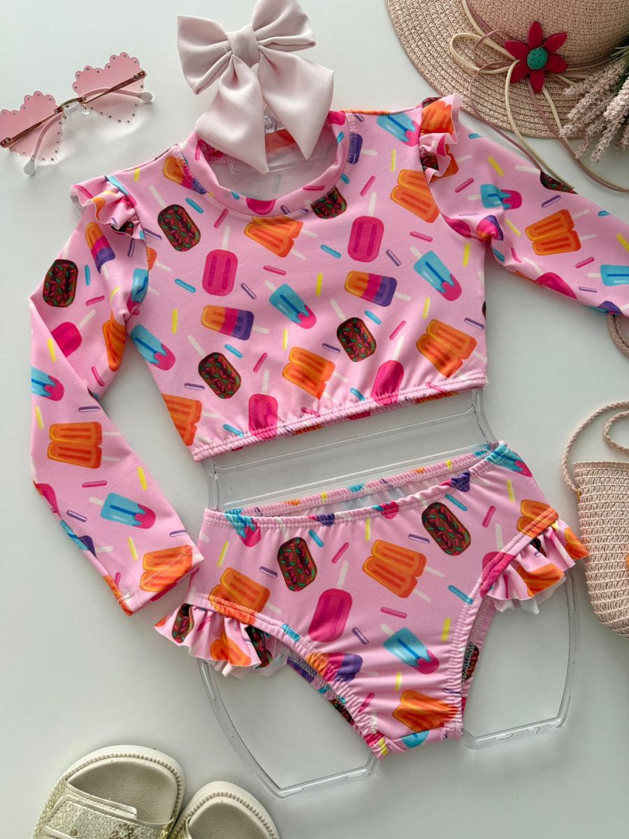 Biquíni Manga Longa Picolé 