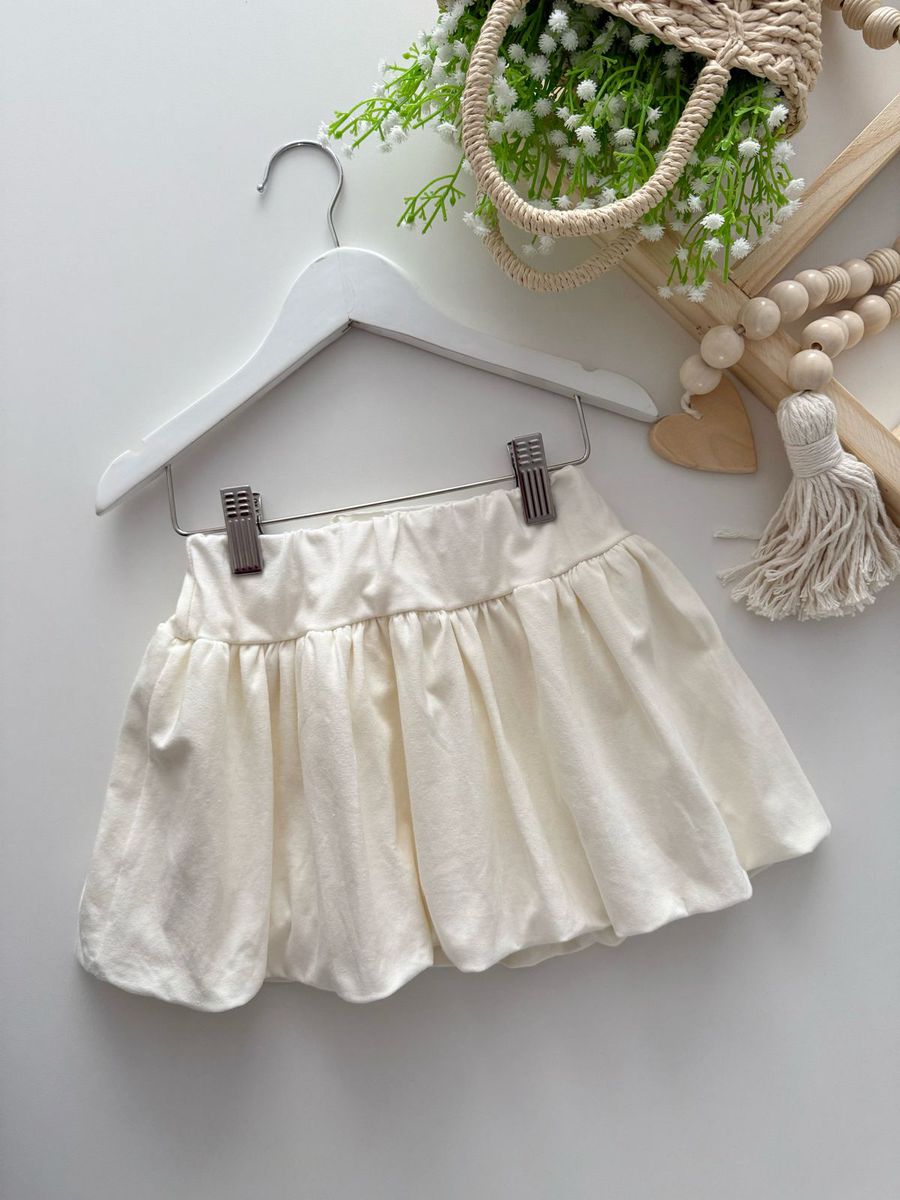 Saia Balone Off White - Dondokinha Kids