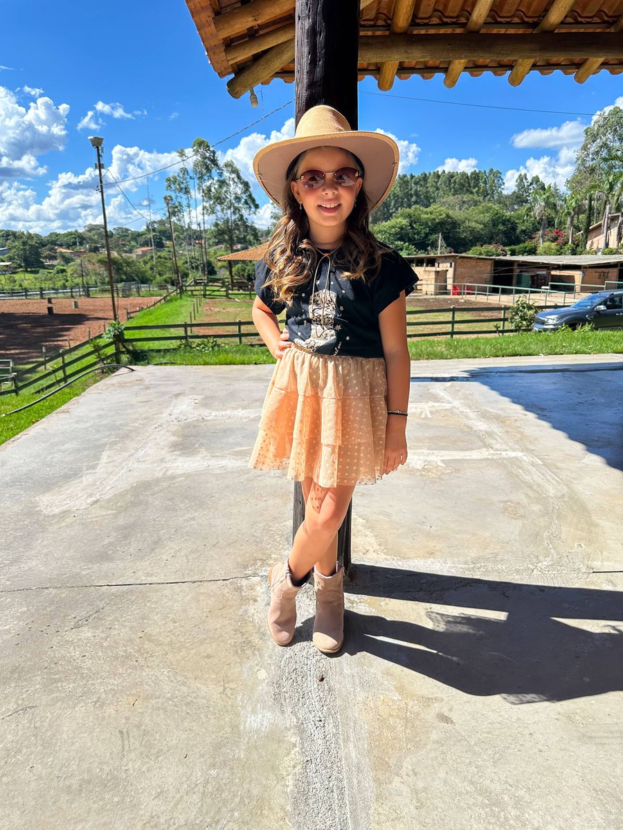 Saia De Tule Nude - Dondokinha Kids