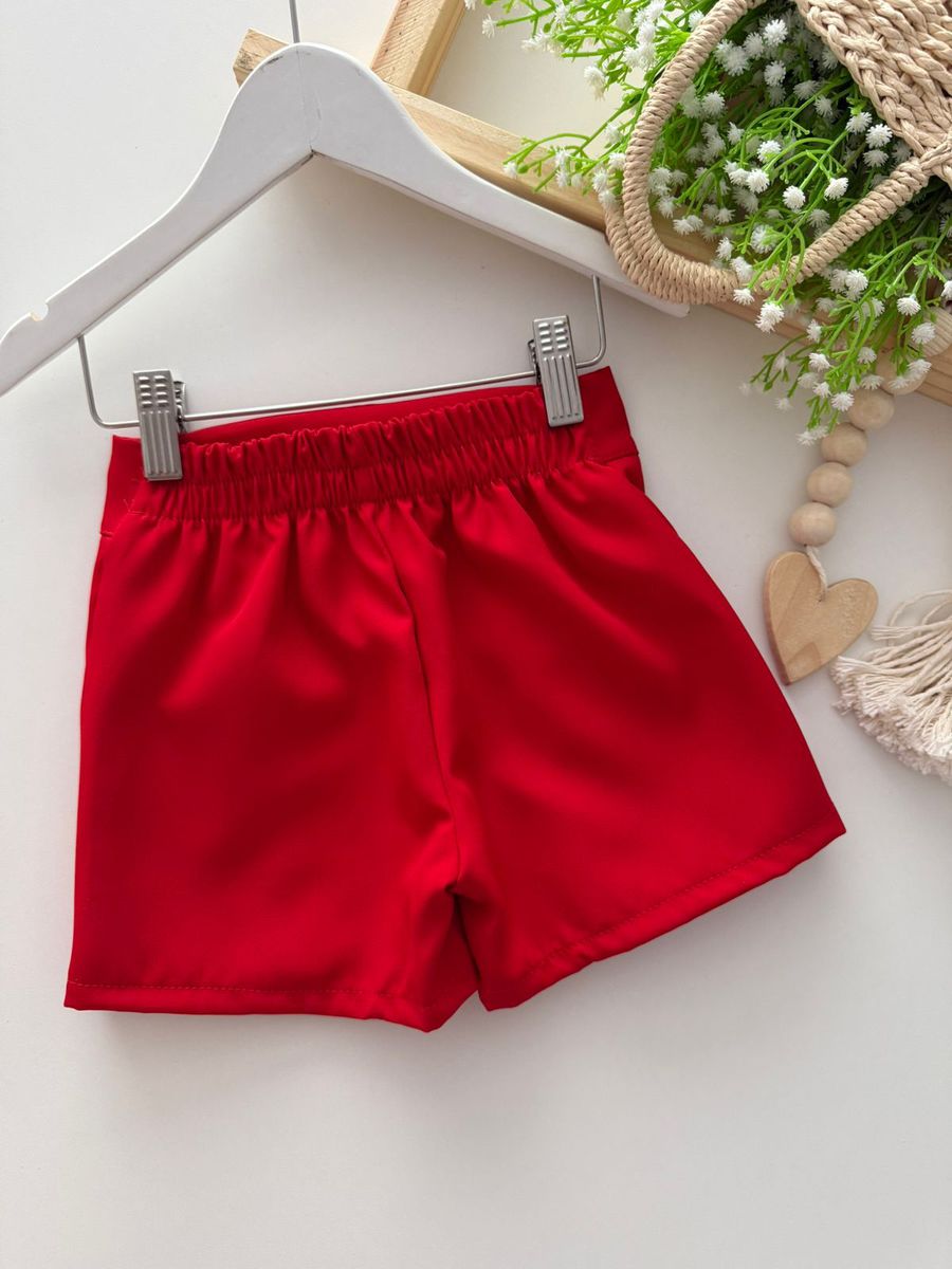 Short Saia Amora Vermelho