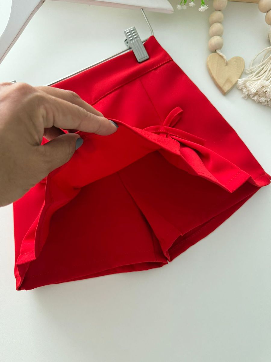 Short Saia Amora Vermelho