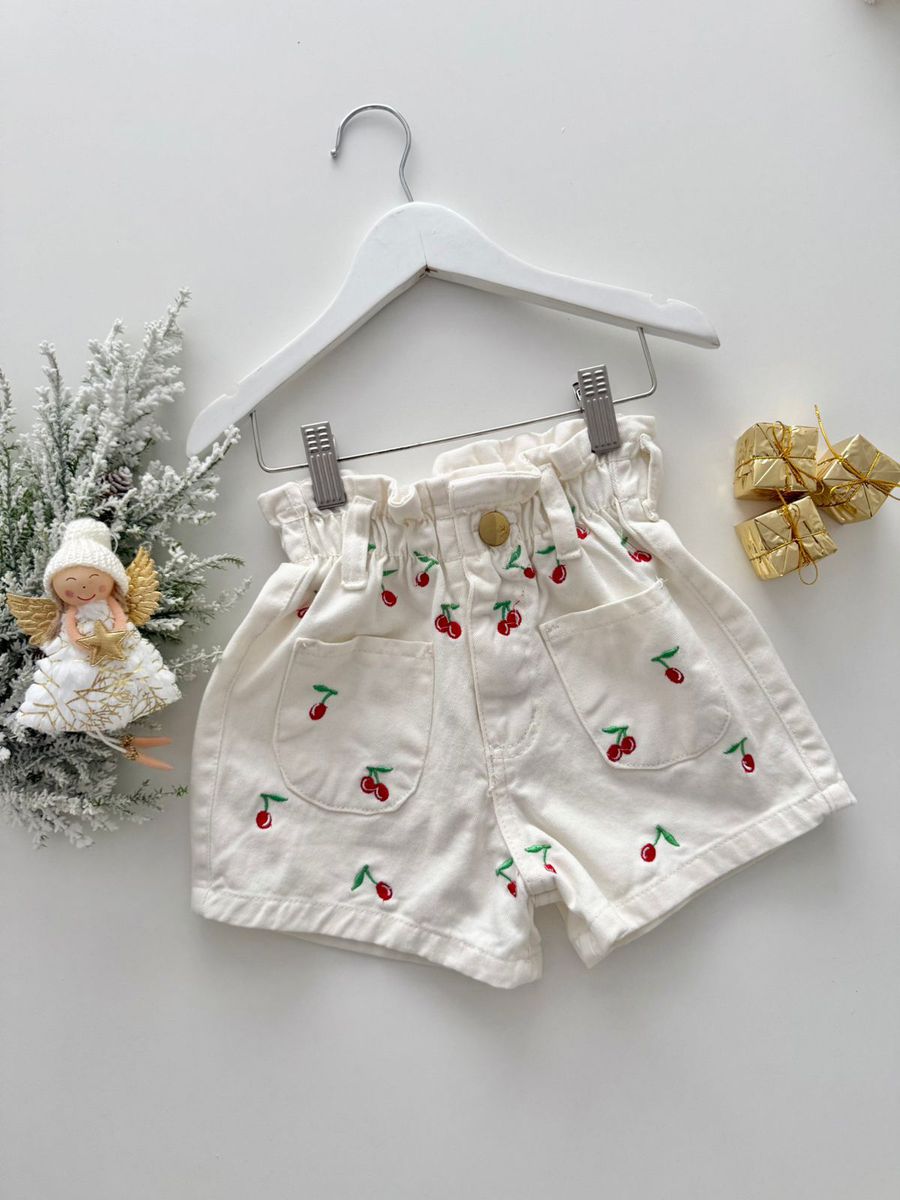 Short Jeans Cerejinha JEANS - Dondokinha Kids