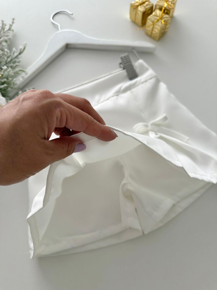 Short Saia Amora Branco