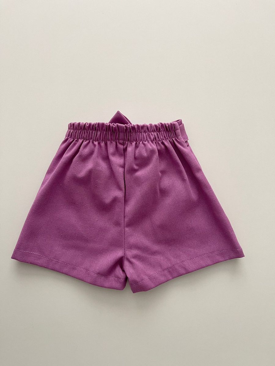 Short Saia Lilás 