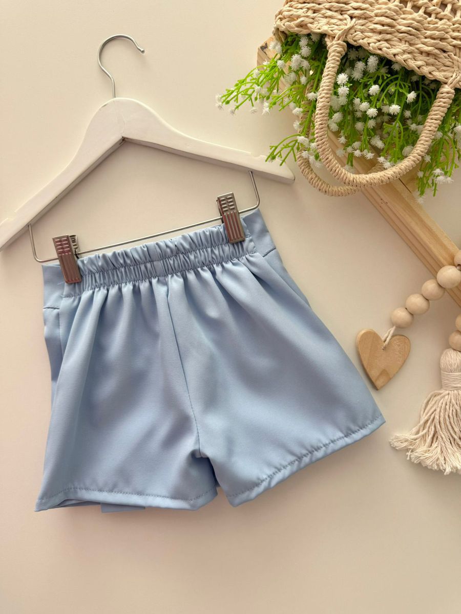 Short Saia Amora Azul