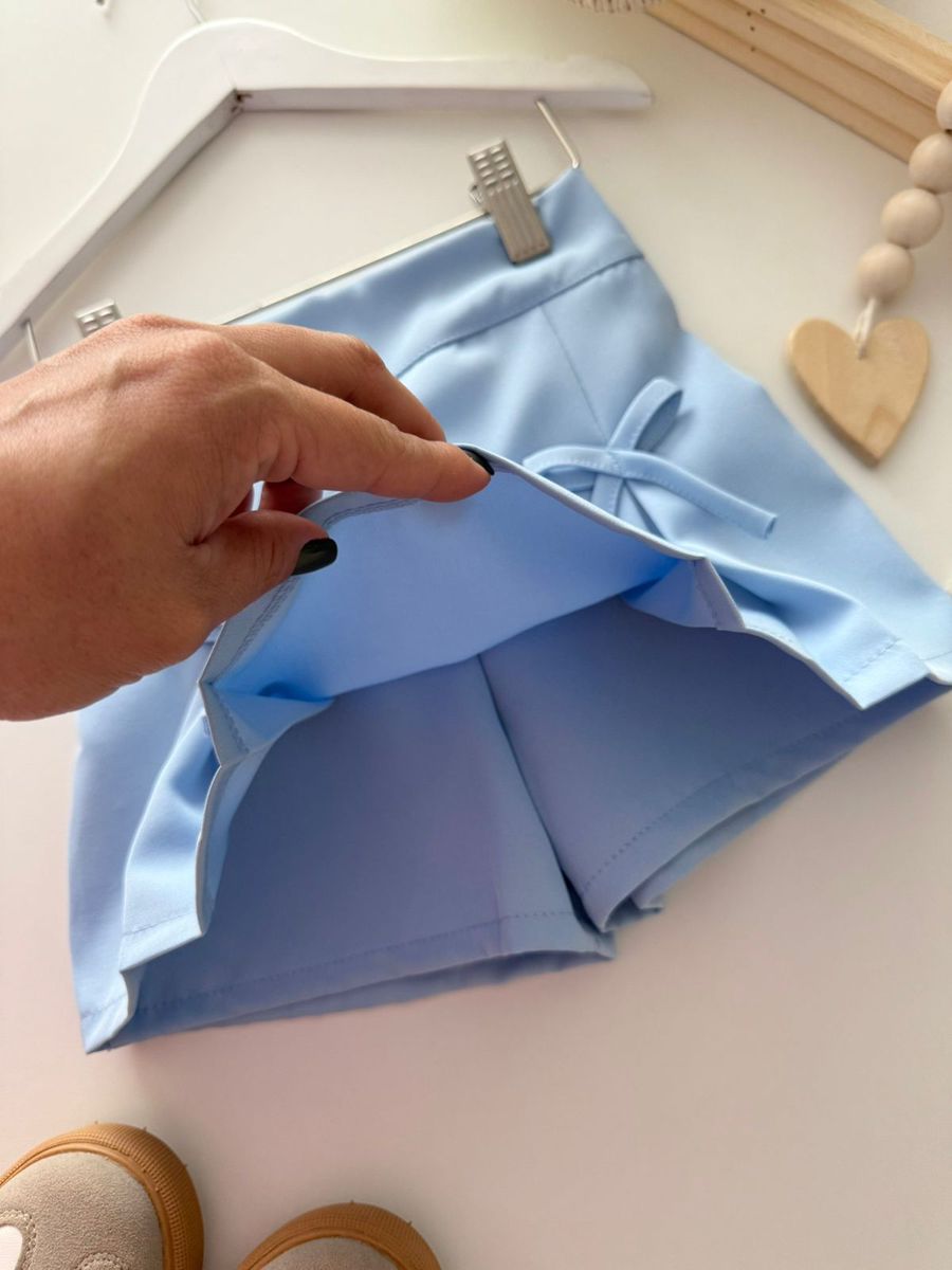 Short Saia Amora Azul