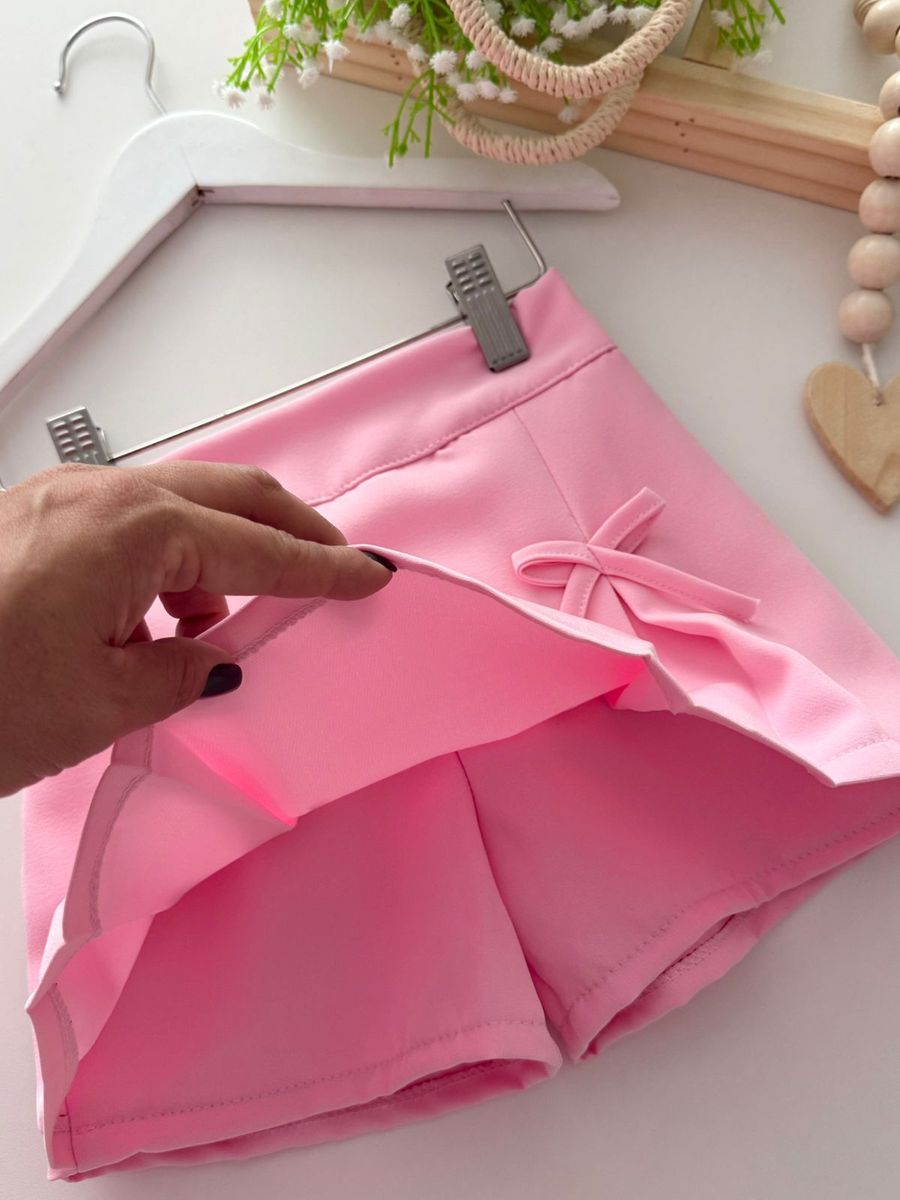 Short Saia Amora Rosa
