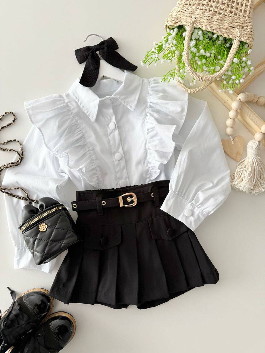 Short Saia Giovana Preto