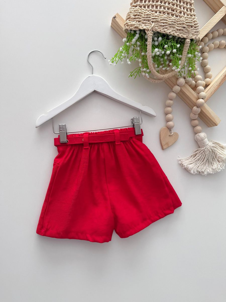 Short Saia Giovana Vermelho