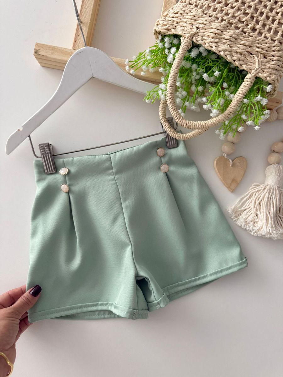 Short Maisa Verde - Dondokinha Kids