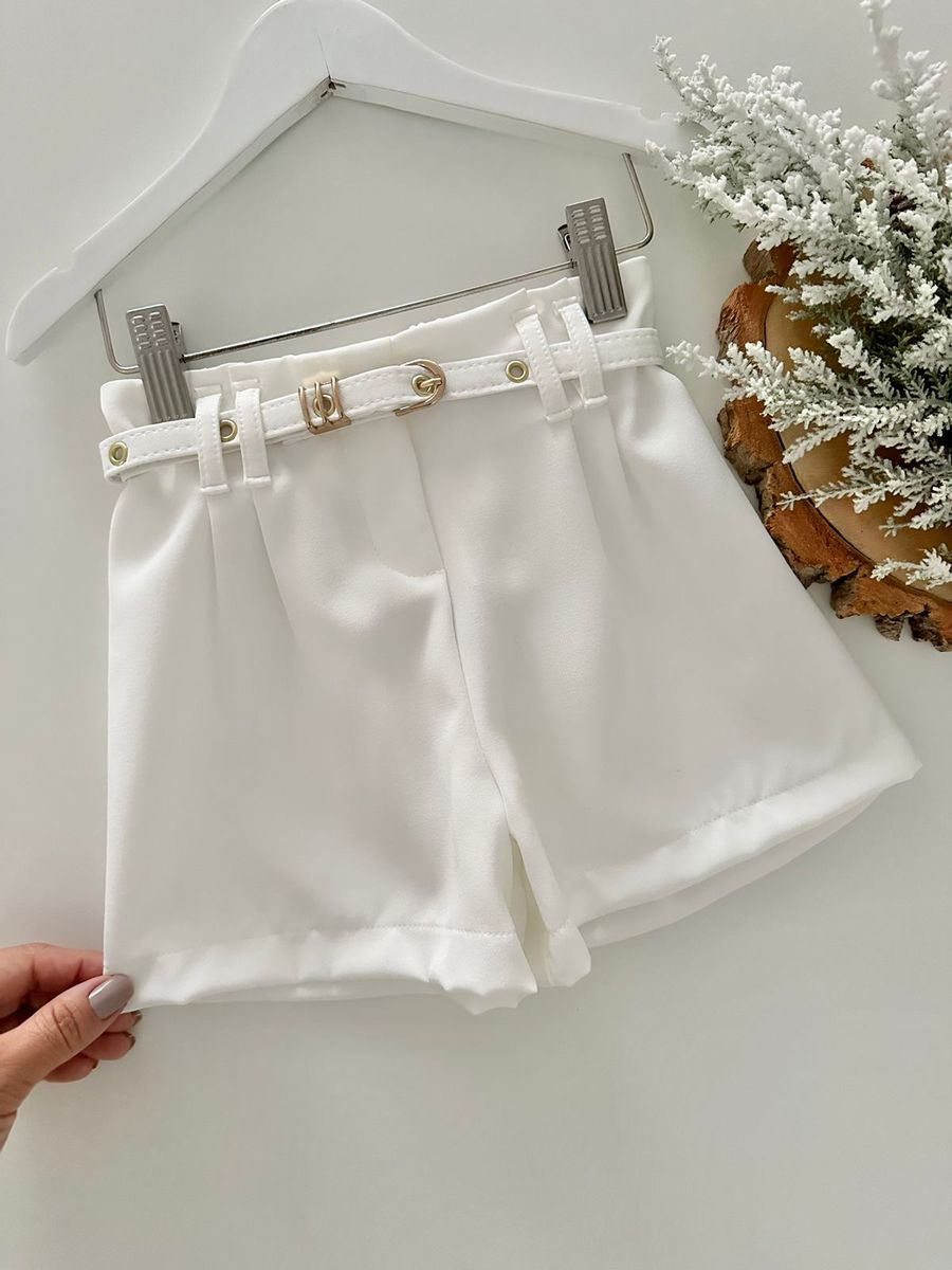 Short Natasha Branco - Dondokinha Kids
