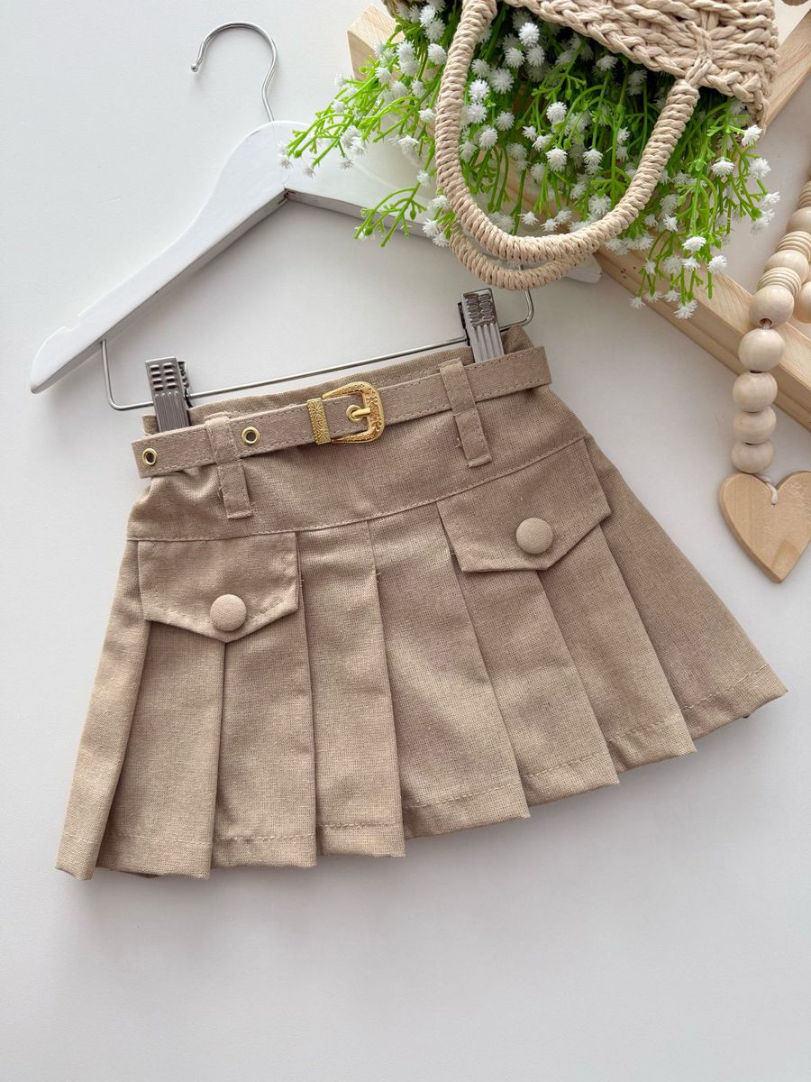 Short Saia Giovana Nude - Dondokinha Kids